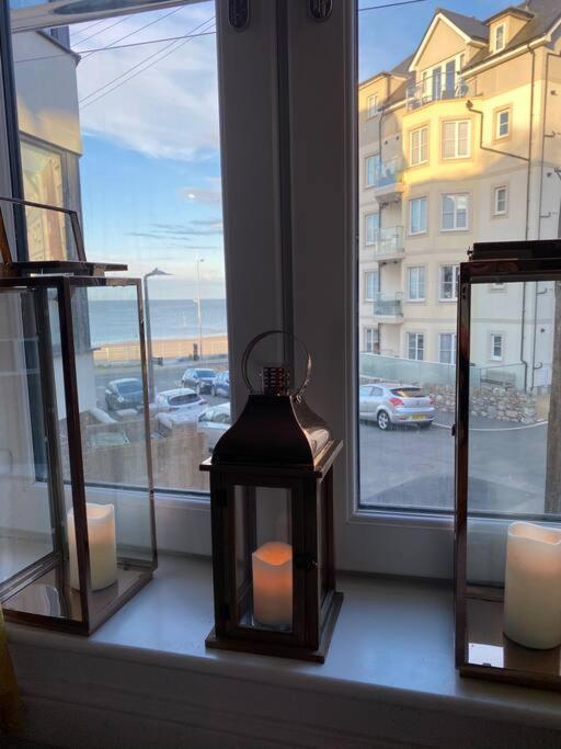 Luxury Modern 1Bed Sea View Apartment Rhôs-on-Sea エクステリア 写真